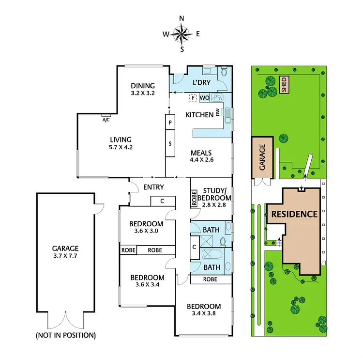 Floorplan of Homely house listing, 44 Diosma Crescent, Nunawading VIC 3131