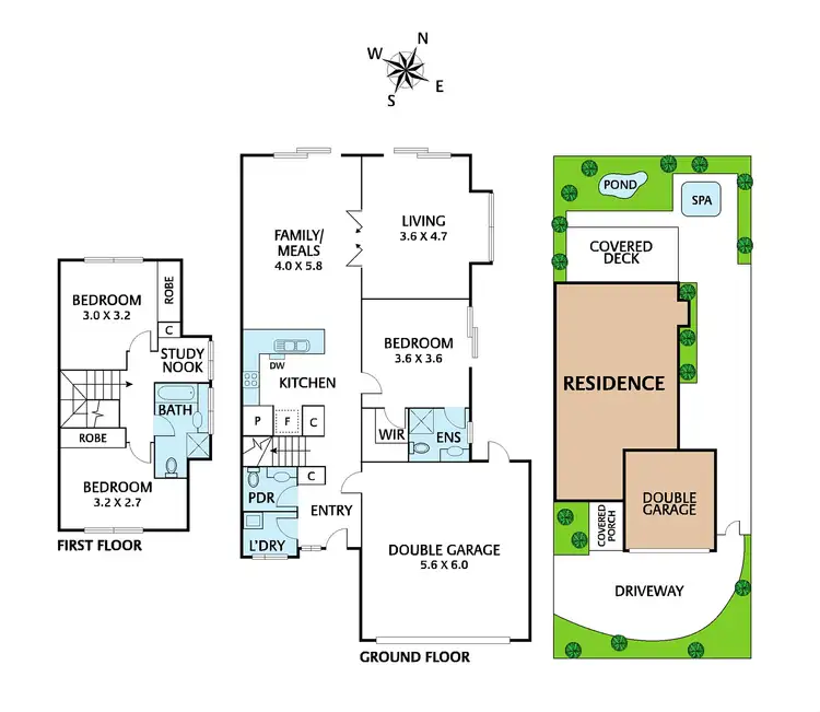 Floorplan of Homely townhouse listing, 5/385 Mitcham Road, Mitcham VIC 3132