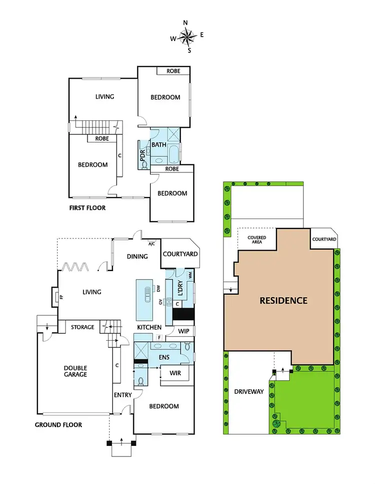 Floorplan of Homely townhouse listing, 13 Gertrude Street, Templestowe Lower VIC 3107