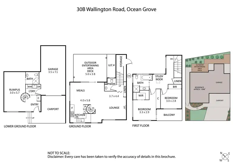 Floorplan of Homely townhouse listing, 30B Wallington Road, Ocean Grove VIC 3226