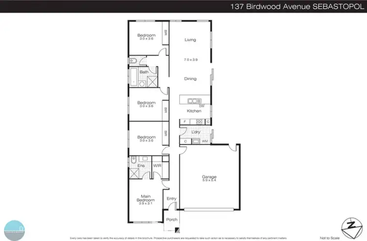 Floorplan of Homely house listing, 137 Birdwood Avenue, Sebastopol VIC 3356