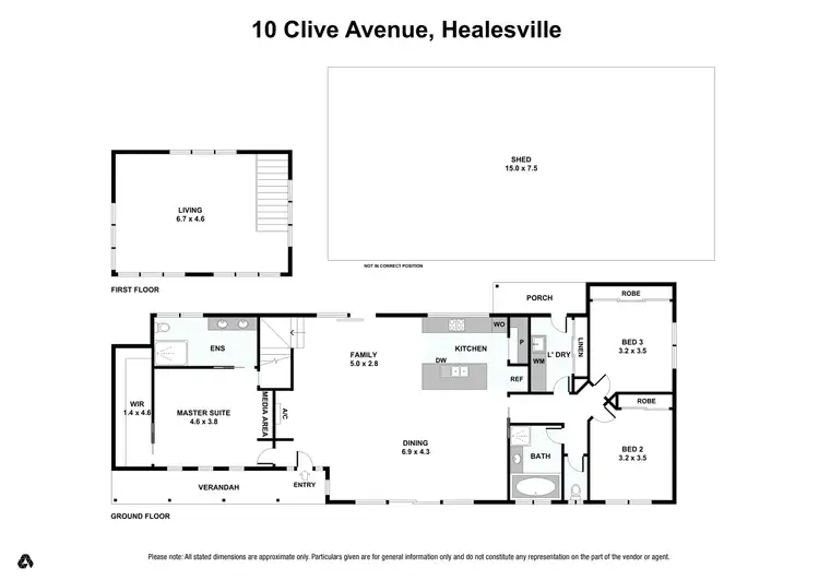 Floorplan of Homely house listing, 10 Clive Avenue, Healesville VIC 3777
