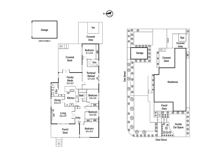 Floorplan of Homely house listing, 18 Olive Grove, Heidelberg VIC 3084