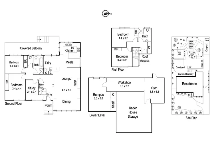 Floorplan of Homely house listing, 36 Kambea Crescent, Viewbank VIC 3084