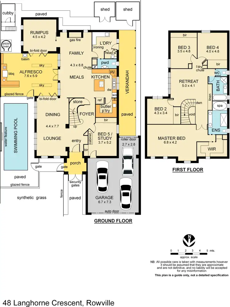 Floorplan of Homely house listing, 48 Langhorne  Crescent, Rowville VIC 3178