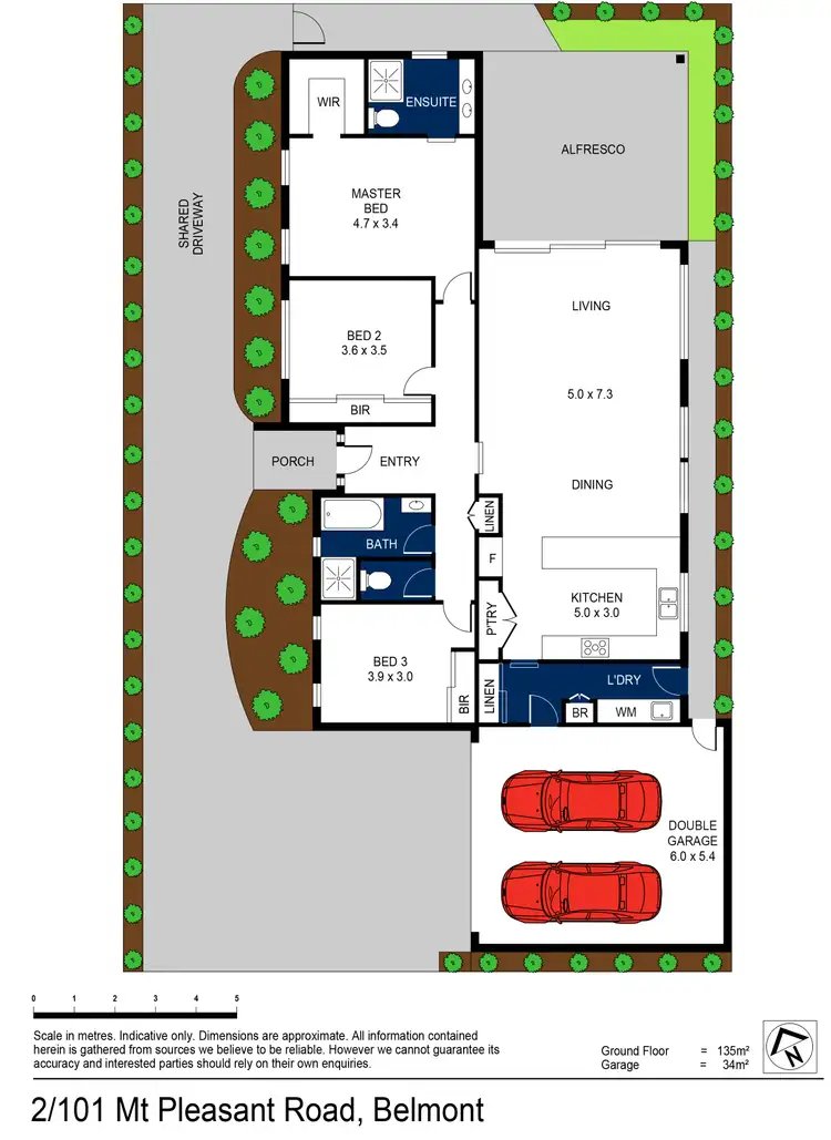 Floorplan of Homely townhouse listing, 2/101 Mt Pleasant Road, Belmont VIC 3216