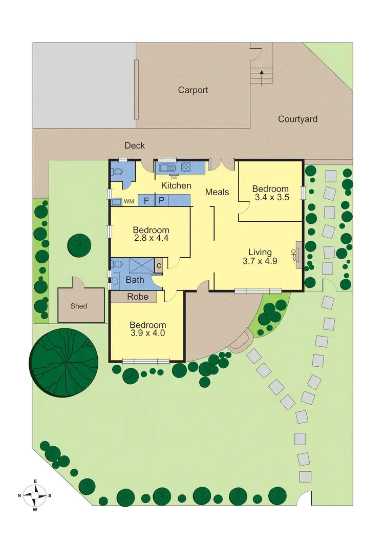 Floorplan of Homely house listing, 1/8 Vannam Drive, Ashwood VIC 3147