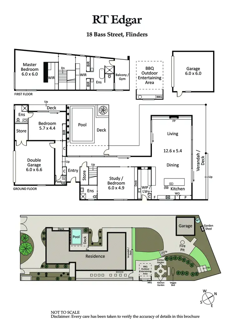 Floorplan of Homely house listing, 18 Bass Street, Flinders VIC 3929