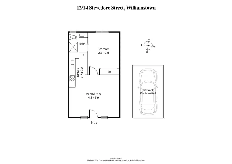 Floorplan of Homely apartment listing, 12/14 Stevedore Street, Williamstown VIC 3016