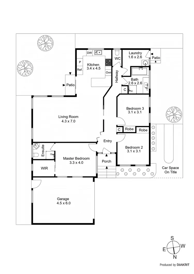 Floorplan of Homely townhouse listing, 2/44 Eleanor Street, Ashburton VIC 3147