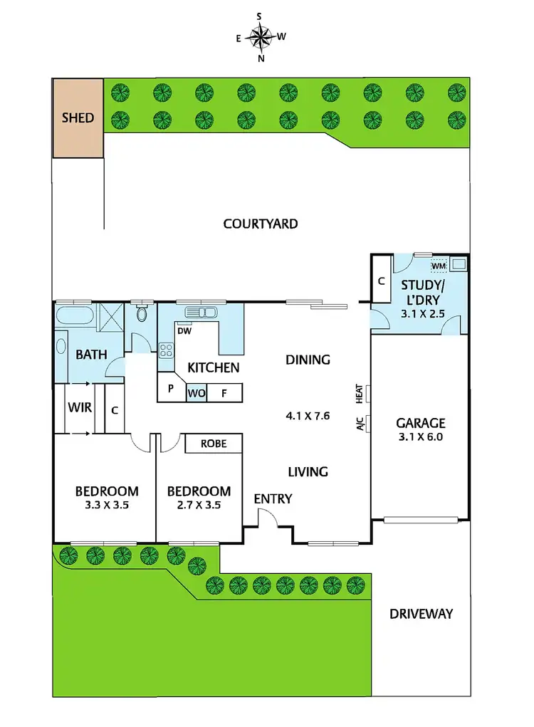 Floorplan of Homely unit listing, 11 Marong Terrace, Forest Hill VIC 3131