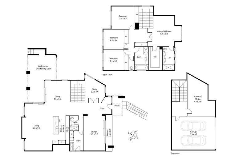Floorplan of Homely house listing, 4A Maple Court, Doncaster VIC 3108