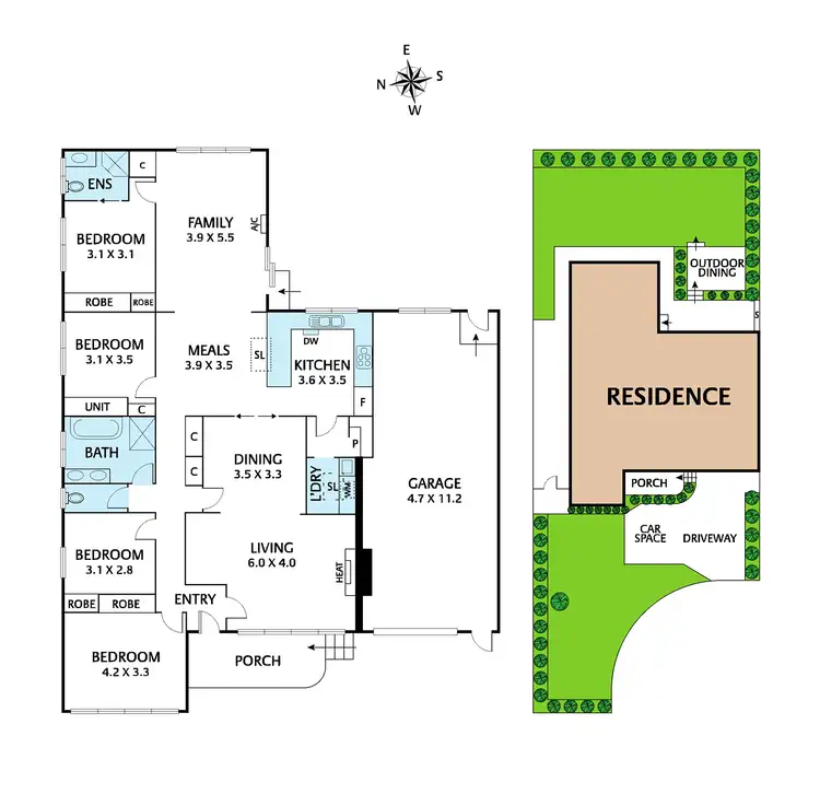 Floorplan of Homely house listing, 1 Ryan Grove, Blackburn South VIC 3130