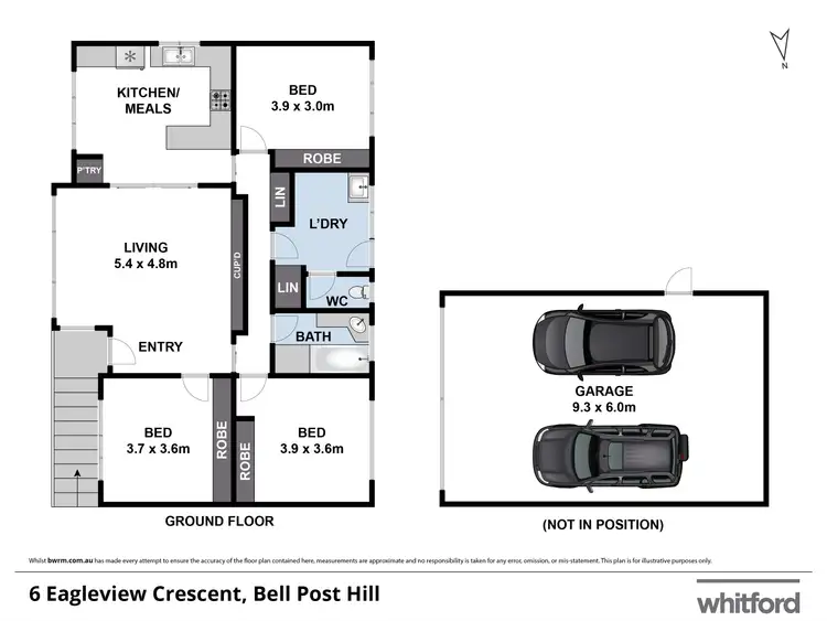 Floorplan of Homely house listing, 6 Eagleview Crescent, Bell Post Hill VIC 3215