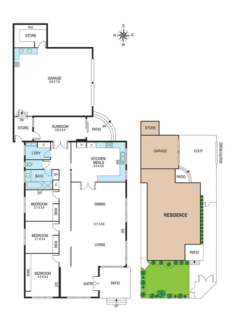 Floorplan of Homely house listing, 1/2 Nina Court, Bentleigh East VIC 3165