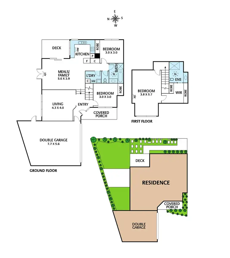 Floorplan of Homely townhouse listing, 3/3 Frankcom Street, Blackburn VIC 3130