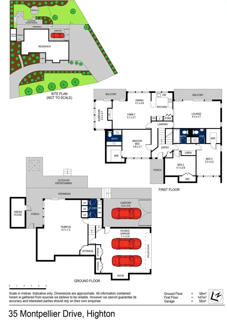 Floorplan of Homely house listing, 35 Montpellier Drive, Highton VIC 3216