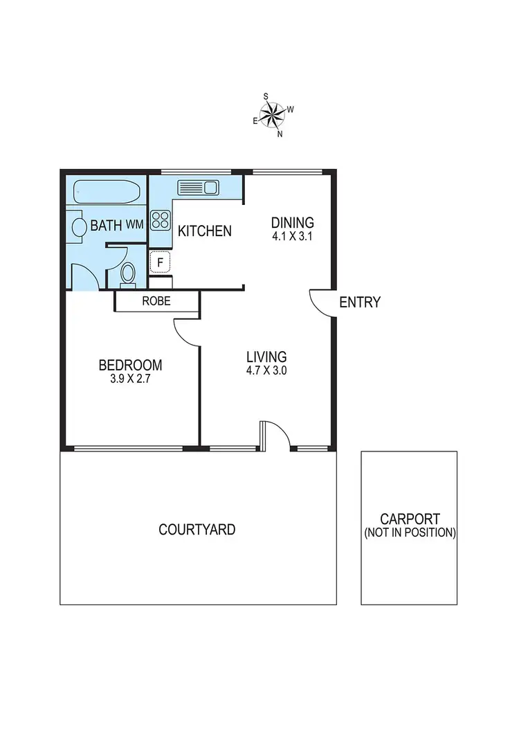 Floorplan of Homely apartment listing, 1/1150 Dandenong Road, Carnegie VIC 3163