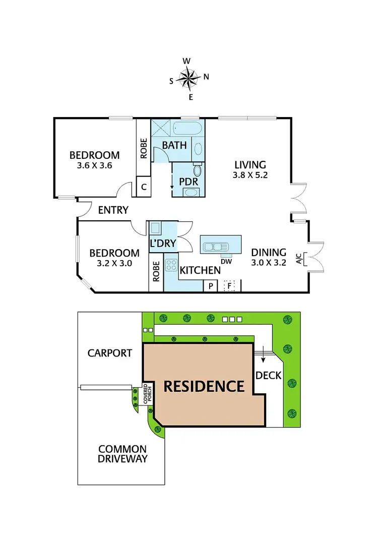 Floorplan of Homely unit listing, 4/9 View Road, Bayswater VIC 3153