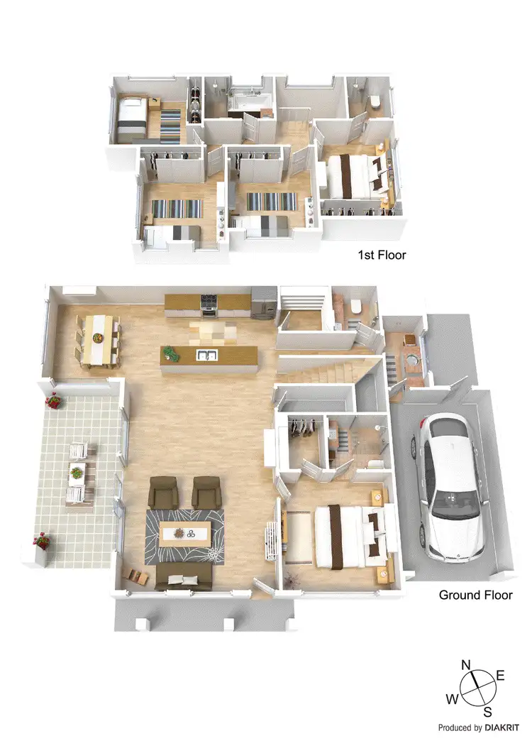 Floorplan of Homely townhouse listing, 1A Nioka Street, Chadstone VIC 3148