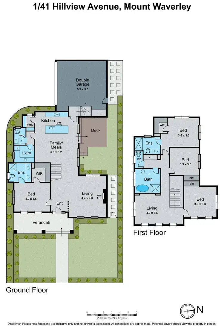 Floorplan of Homely townhouse listing, 1/41 Hillview Avenue, Mount Waverley VIC 3149