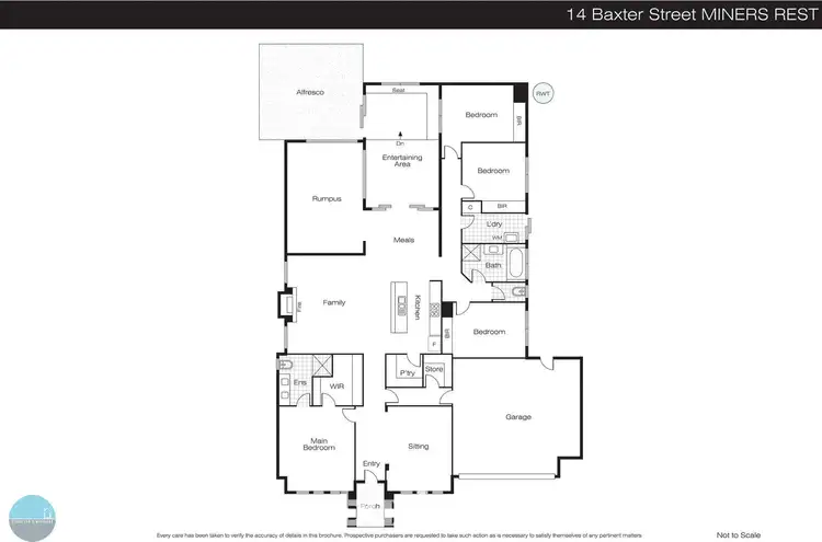 Floorplan of Homely house listing, 14 Baxter Street, Miners Rest VIC 3352