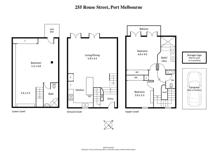 Floorplan of Homely townhouse listing, 255 Rouse Street, Port Melbourne VIC 3207