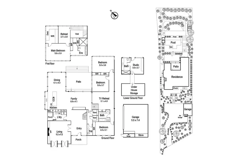 Floorplan of Homely house listing, 525 The Boulevard, Ivanhoe East VIC 3079
