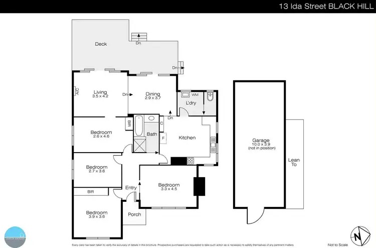 Floorplan of Homely house listing, 13 Ida Street, Black Hill VIC 3350