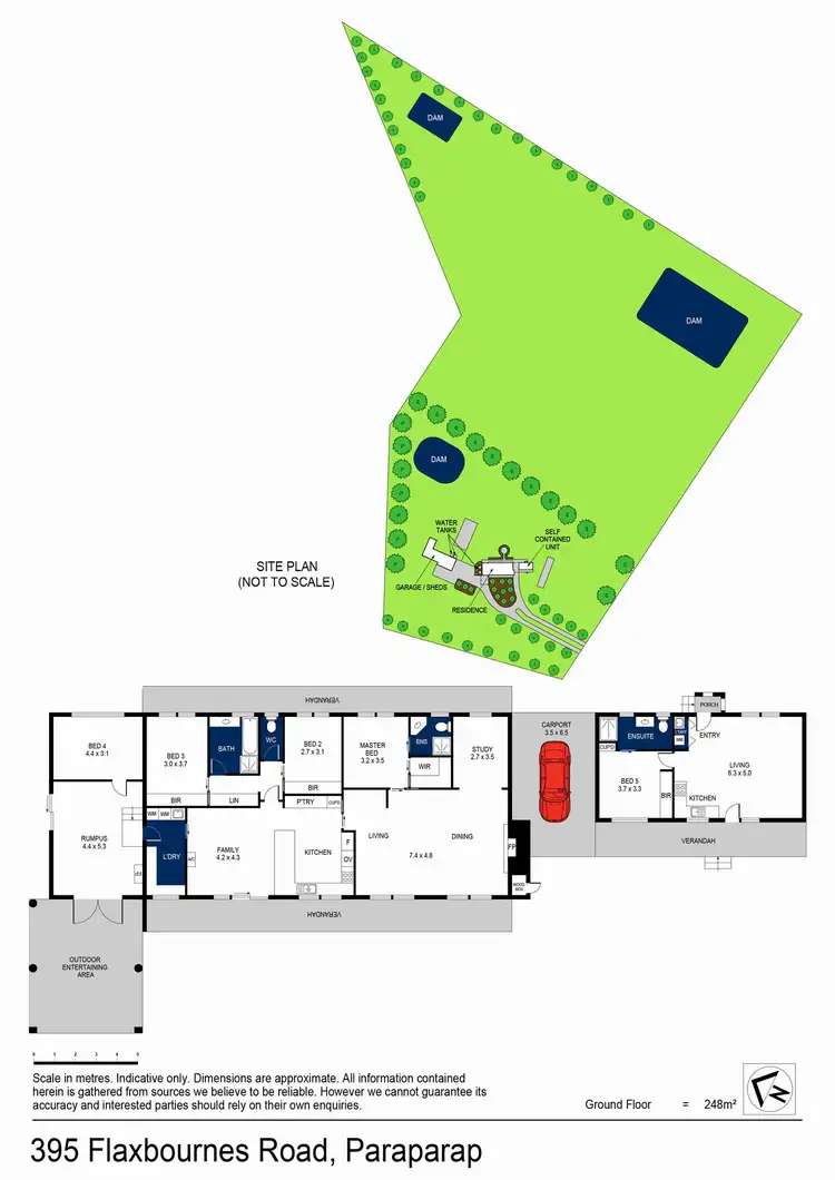 Floorplan of Homely house listing, 395 Flaxbournes Road, Paraparap VIC 3240