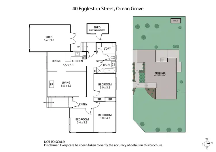 Floorplan of Homely house listing, 40 Eggleston Street, Ocean Grove VIC 3226