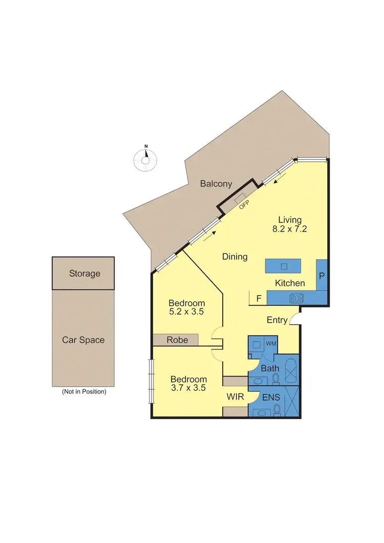Floorplan of Homely apartment listing, 21/40 Harold Street, Hawthorn East VIC 3123