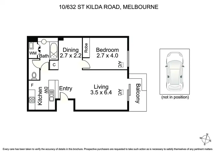 Floorplan of Homely apartment listing, 10/632 St Kilda Road, Melbourne VIC 3004