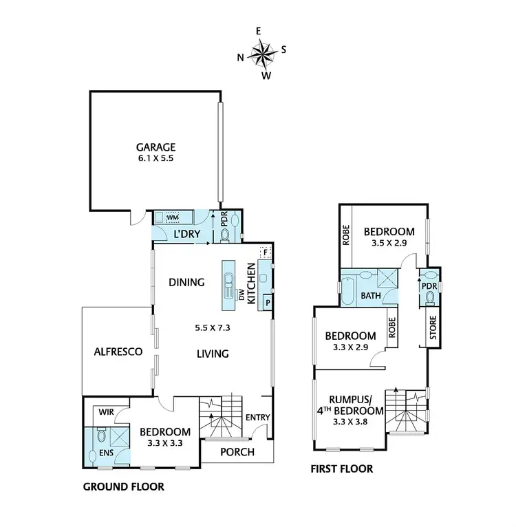 Floorplan of Homely townhouse listing, 1/1 Gee Court, Nunawading VIC 3131