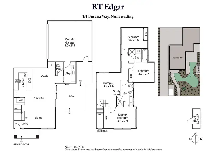 Floorplan of Homely house listing, 1/4 Busana Way, Nunawading VIC 3131