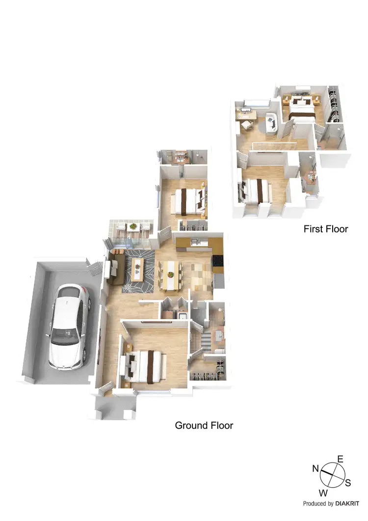 Floorplan of Homely townhouse listing, 1/6 McGregor Street, Clayton VIC 3168