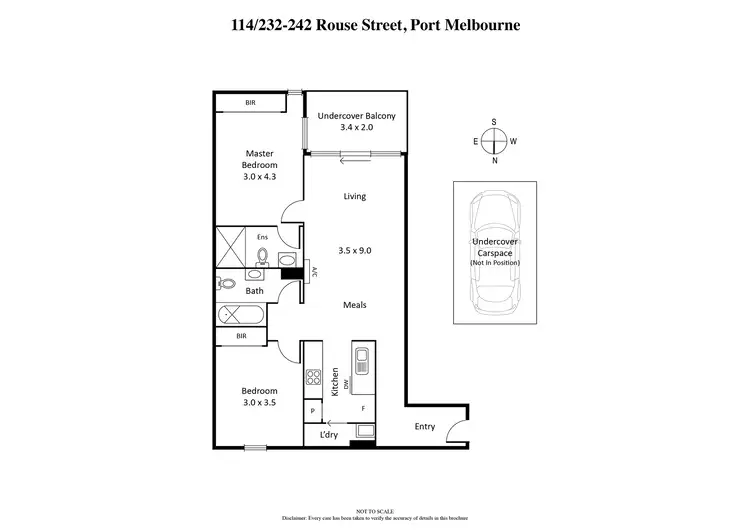 Floorplan of Homely apartment listing, 114/232-242 Rouse Street, Port Melbourne VIC 3207