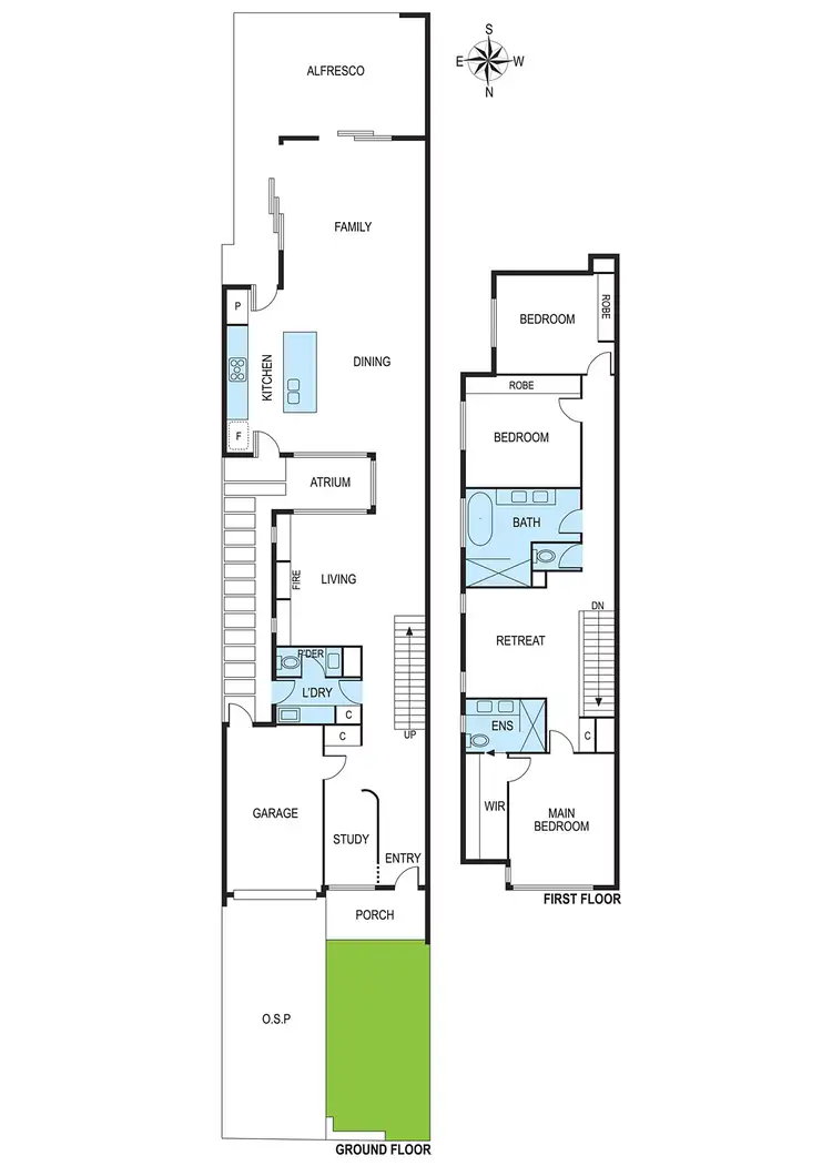 Floorplan of Homely townhouse listing, 14B Uonga Road, Bentleigh VIC 3204