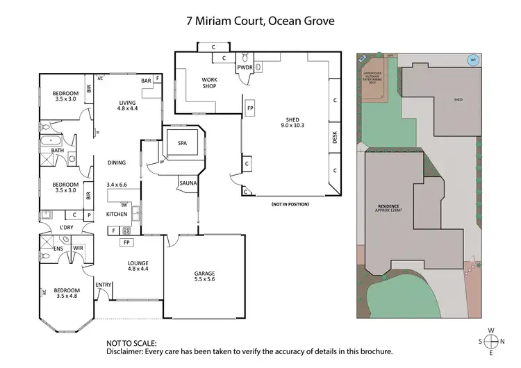 Floorplan of Homely house listing, 7 Miriam Court, Ocean Grove VIC 3226