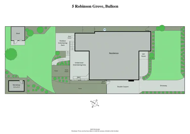 Floorplan of Homely house listing, 5 Robinson Grove, Bulleen VIC 3105