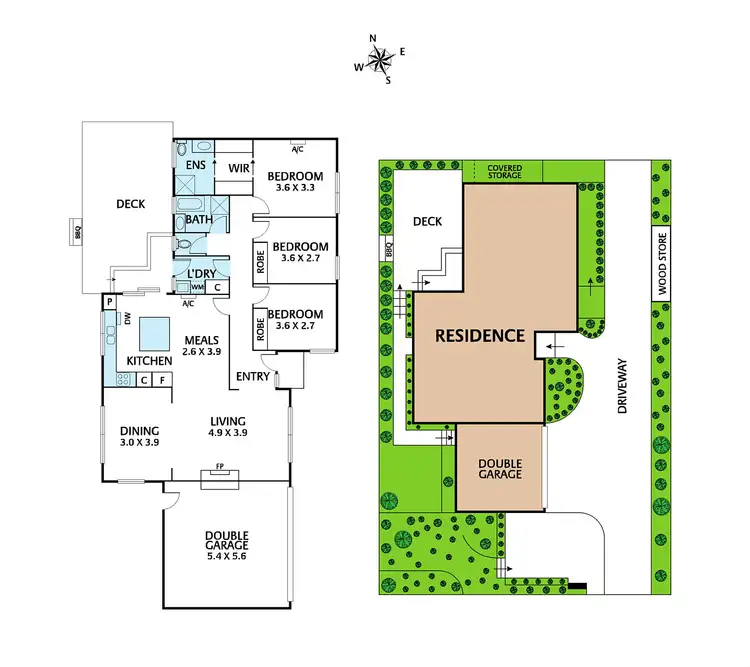 Floorplan of Homely unit listing, 1/3 Glen Valley Road, Forest Hill VIC 3131