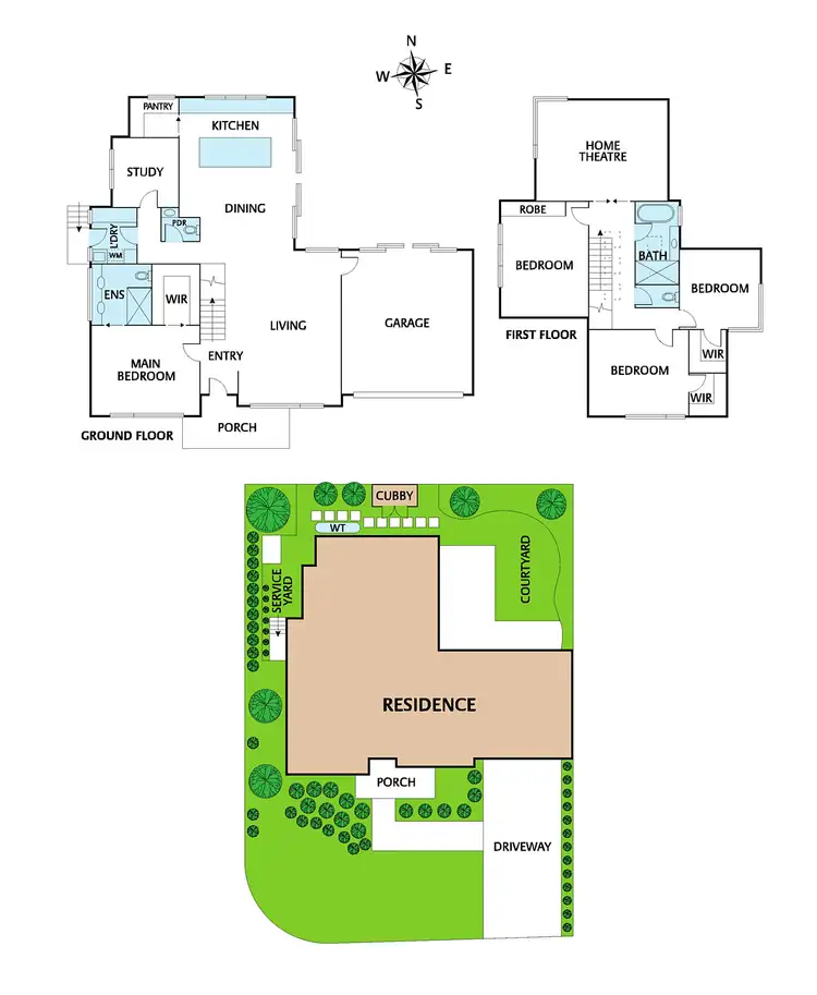 Floorplan of Homely house listing, 33 Airlie Road, Montmorency VIC 3094