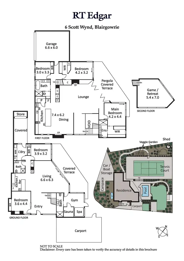 Floorplan of Homely house listing, 6 Scott Wynd, Blairgowrie VIC 3942