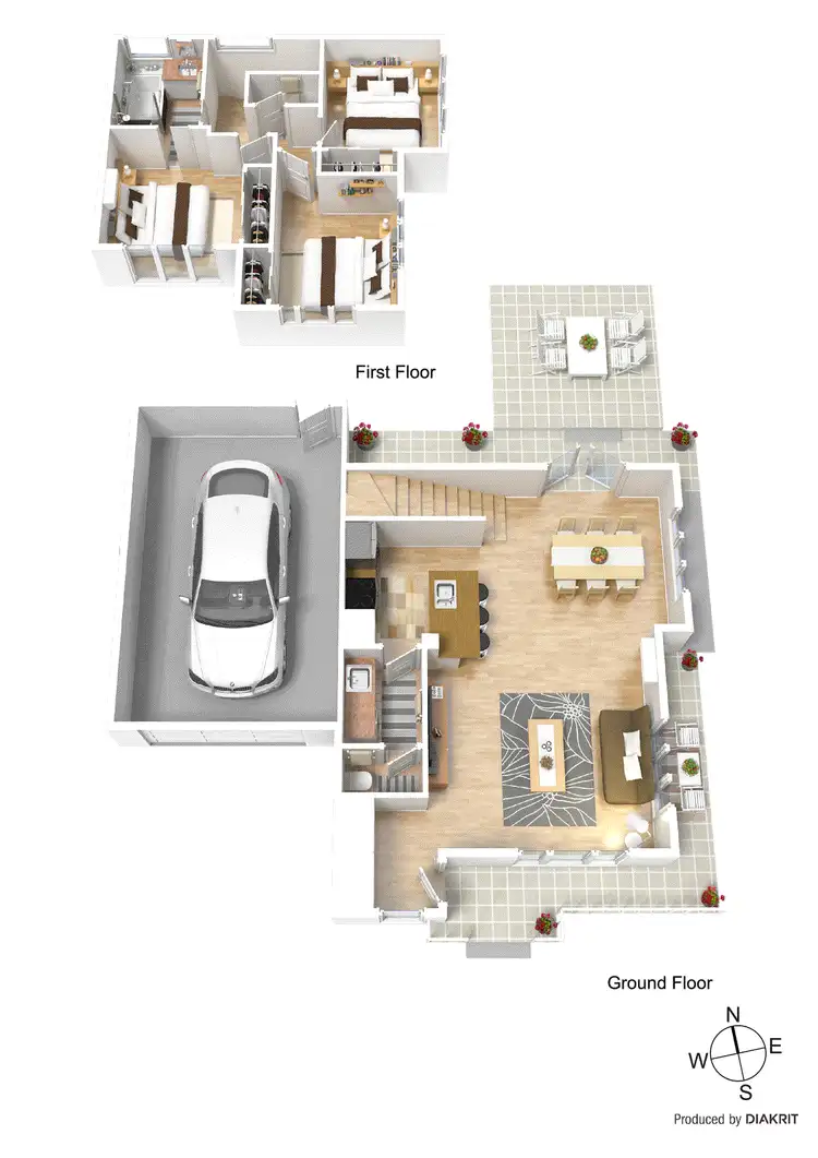 Floorplan of Homely townhouse listing, 12B Hazel Court, Ashwood VIC 3147