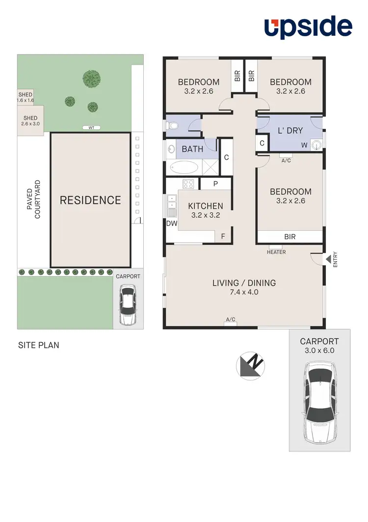 Floorplan of Homely unit listing, 6 Hibiscus Way, Keysborough VIC 3173