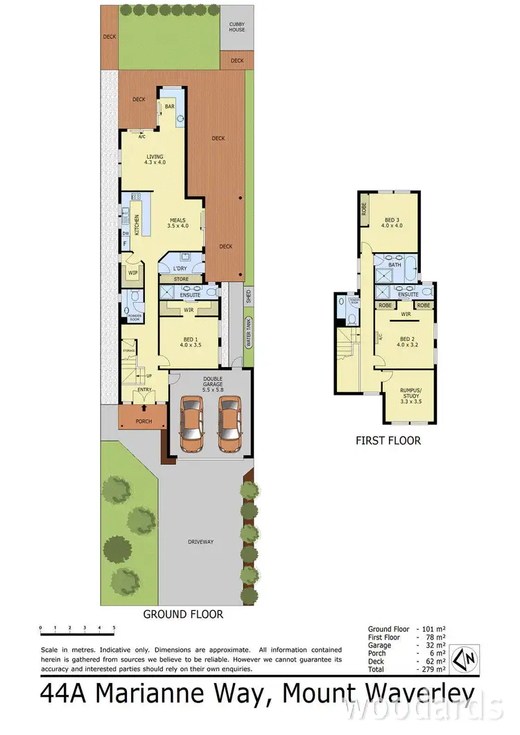 Floorplan of Homely house listing, 44A Marianne Way, Mount Waverley VIC 3149