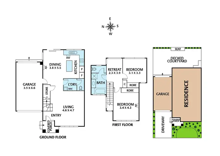 Floorplan of Homely townhouse listing, 1A Russell Street, Nunawading VIC 3131