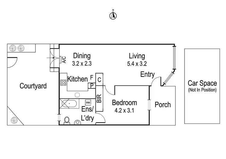 Floorplan of Homely unit listing, 2/20 Rose Street, Ivanhoe VIC 3079