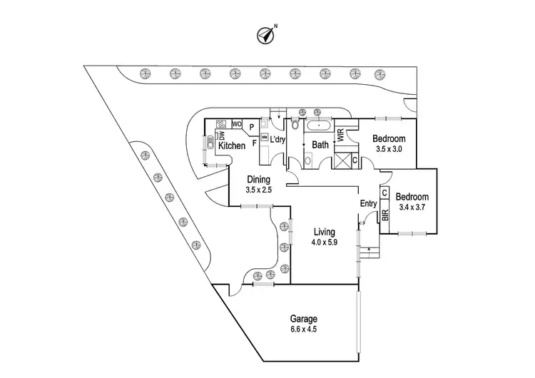 Floorplan of Homely unit listing, 4/245 Rosanna Road, Rosanna VIC 3084