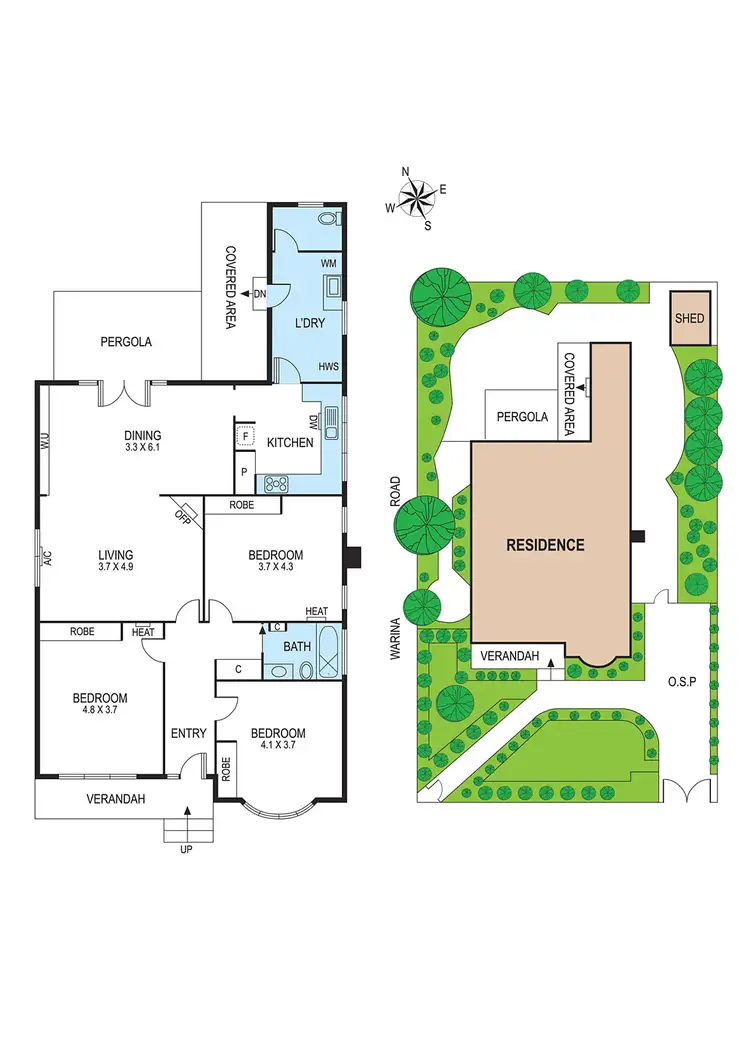 Floorplan of Homely house listing, 54 Woornack Road, Carnegie VIC 3163